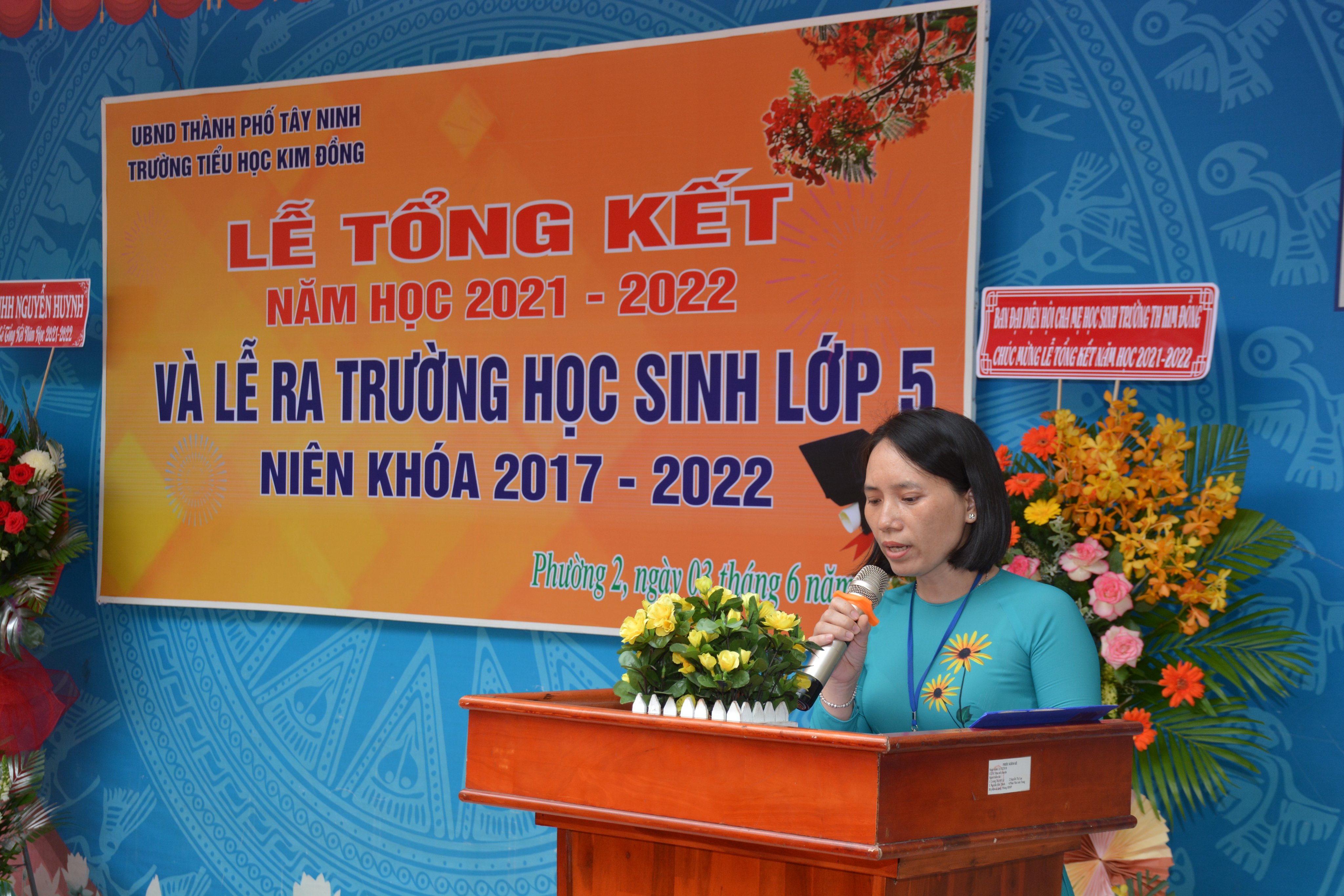 Lễ ra trường - Học sinh lớp 5 - Niên khoá 2017-2022